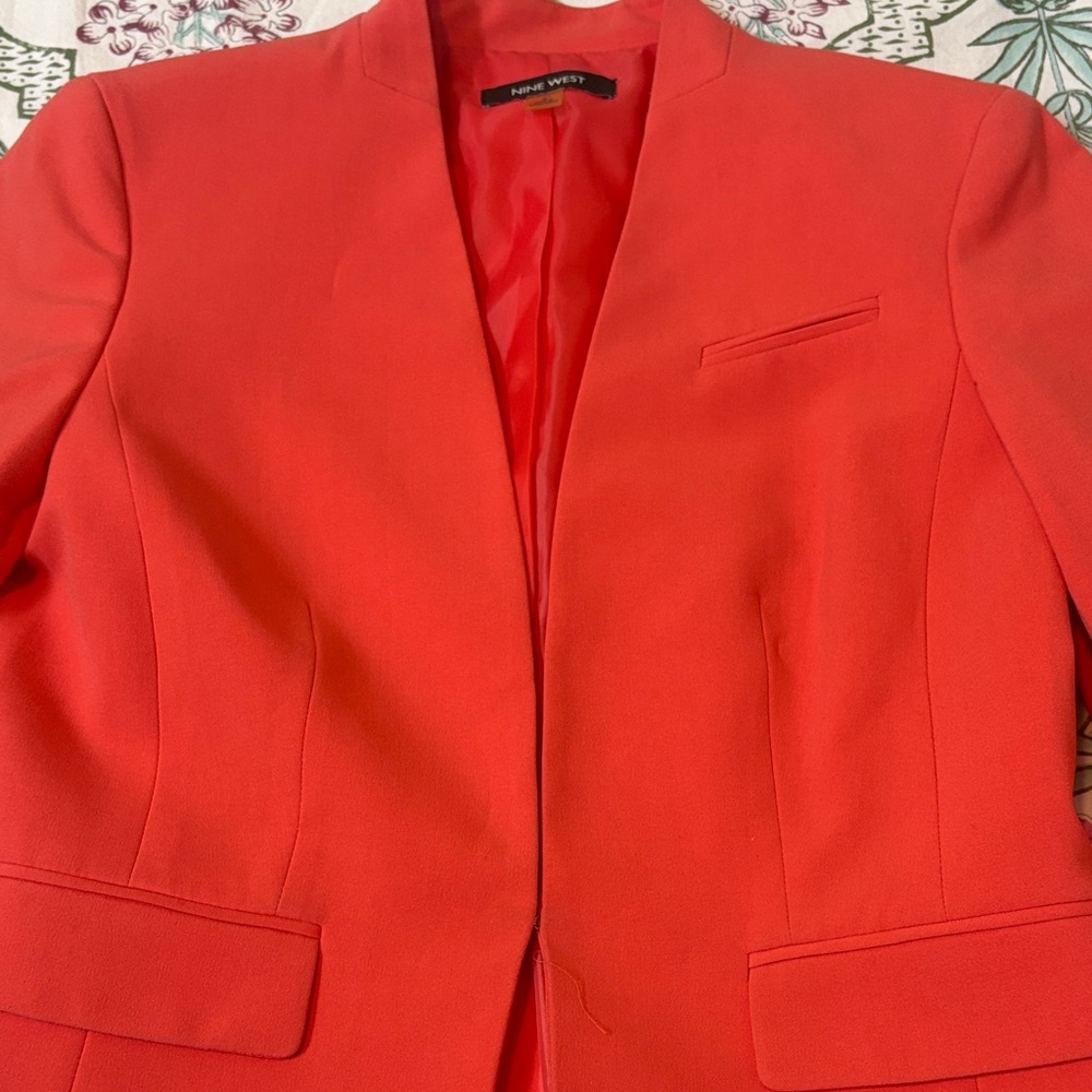 Nine West Women's Vibrant Red Suit Jacket